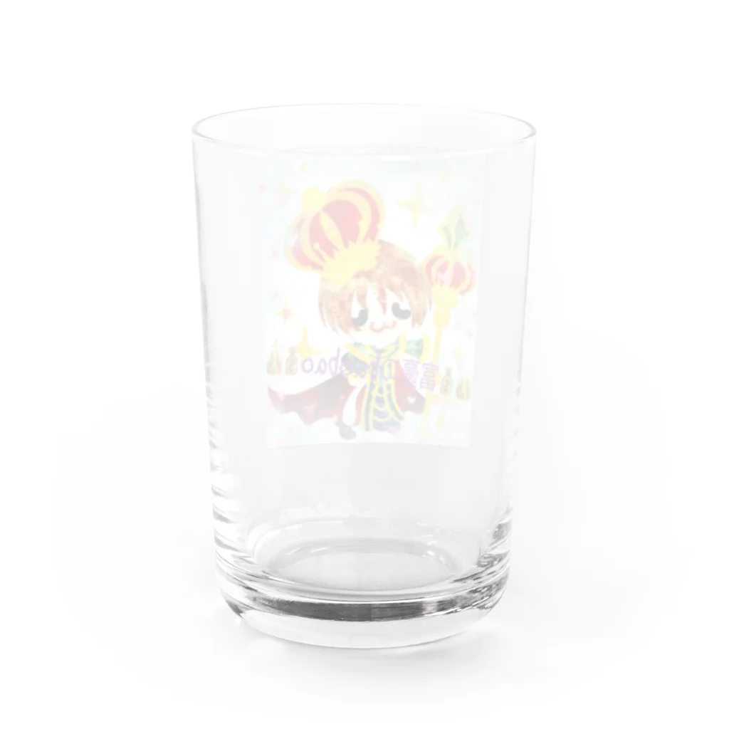 👑💰富豪の宝宝💰👑のbaobaoグッズ Water Glass :back