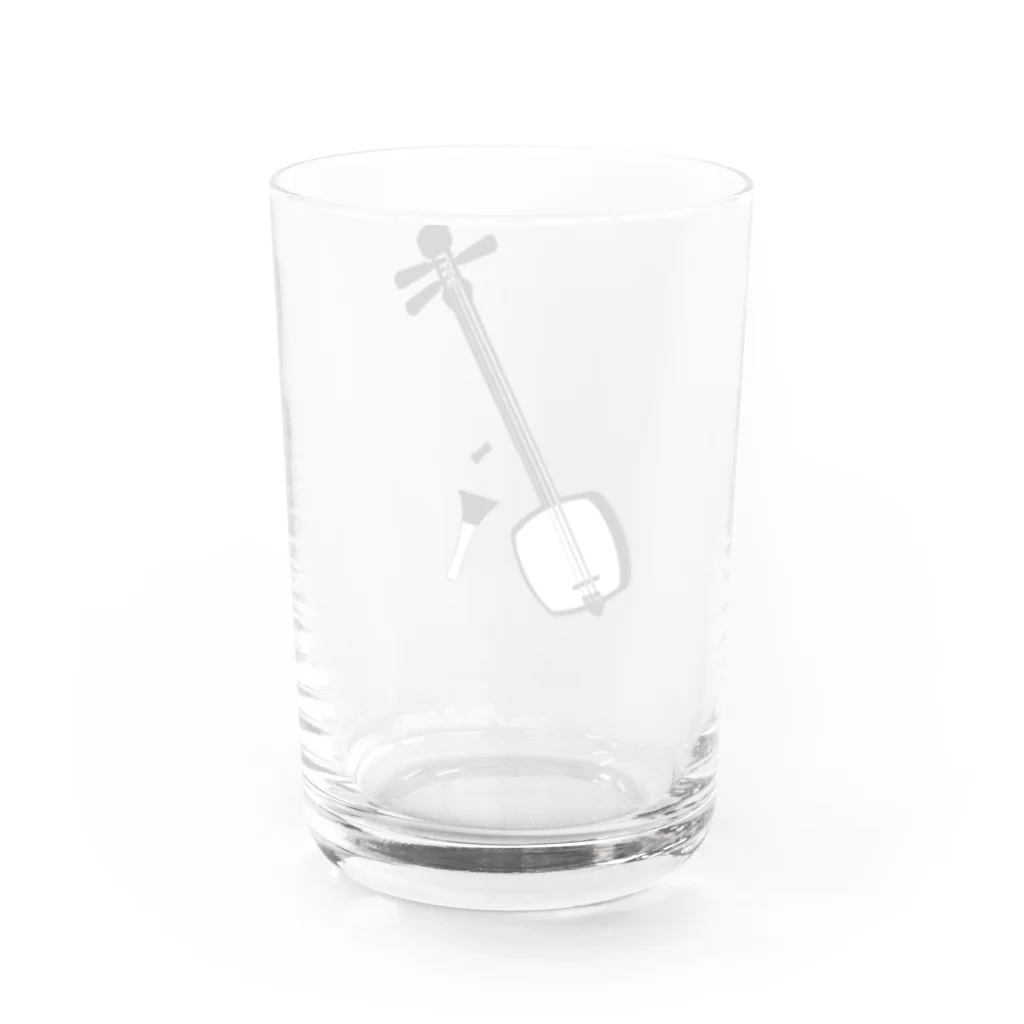 綾錦工房 りこりすの津軽三味線【朧月】- 構 Water Glass :back