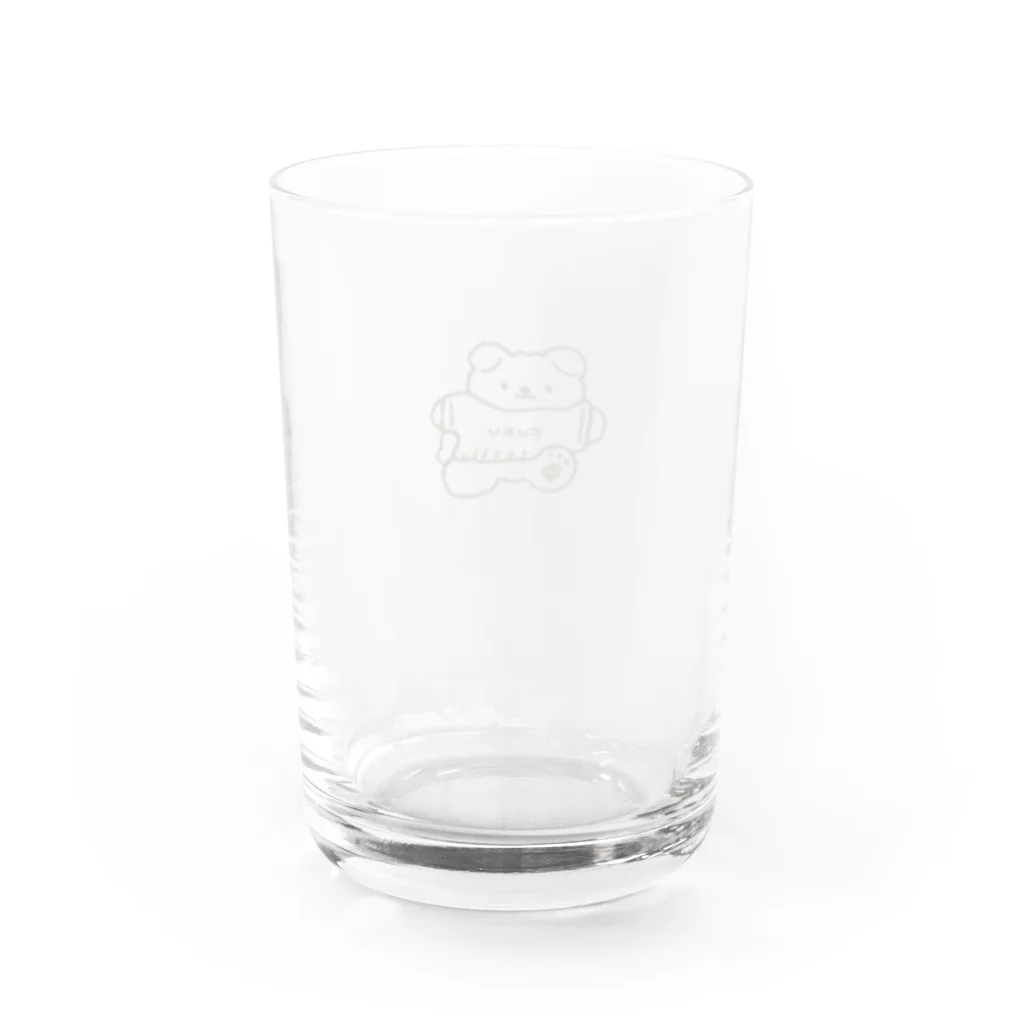 moguのFUKUわんこ Water Glass :back