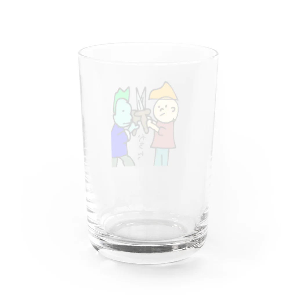 たんこぶシュガーSUZURIのおもだち ーけんかー Water Glass :back
