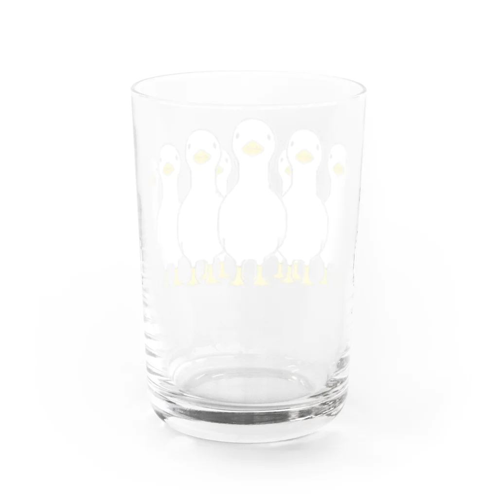 これから企画の押し寄せる アヒル Water Glass :back