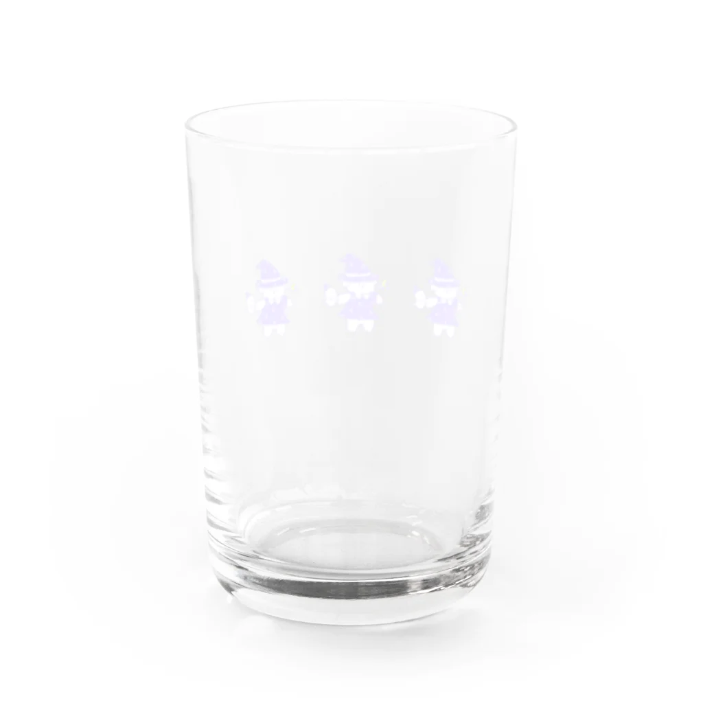 ふわふわポメラニアンちゃんのふわふわ3魔法使いちゃん Water Glass :back