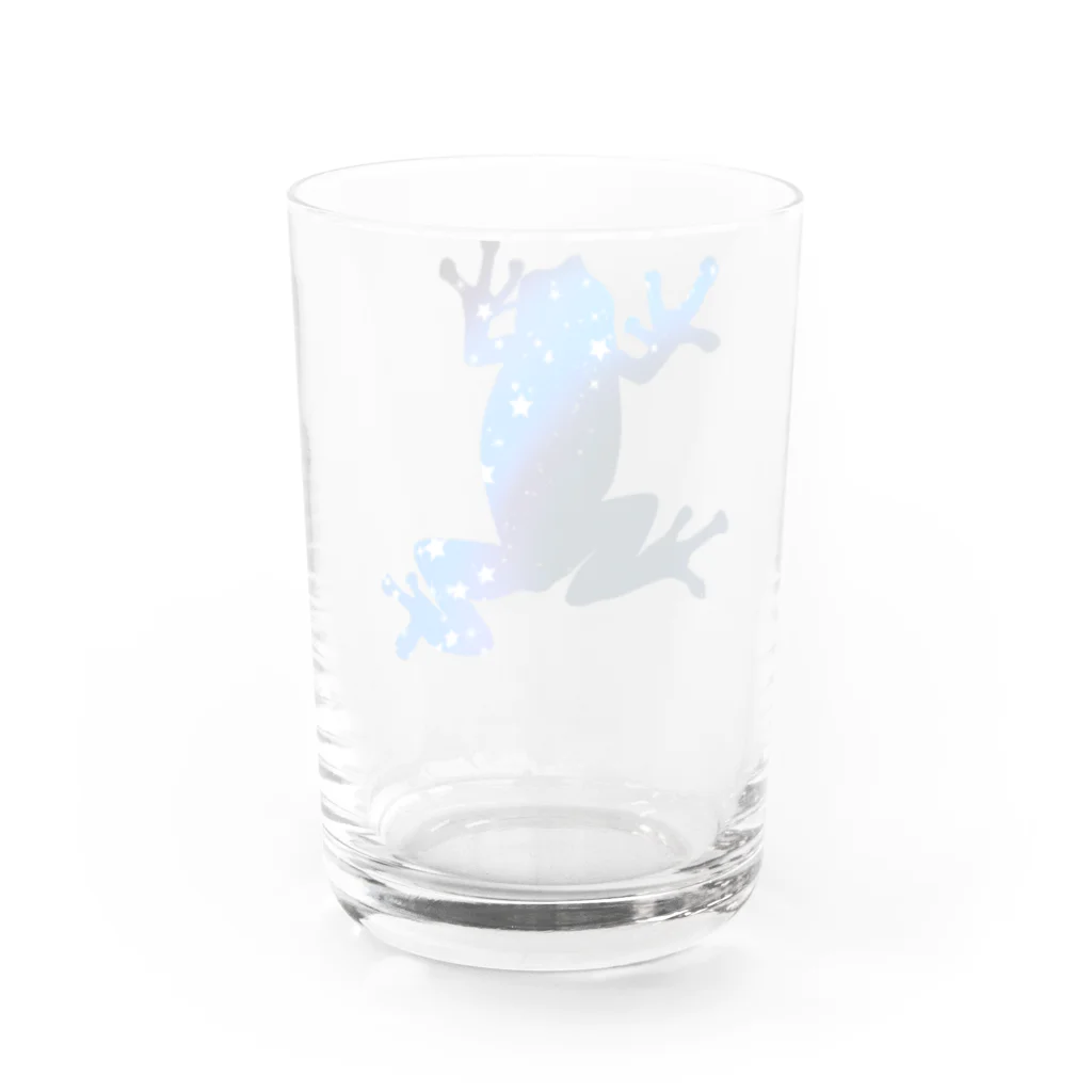 chicodeza by suzuriのスタダーストフロッグ Water Glass :back