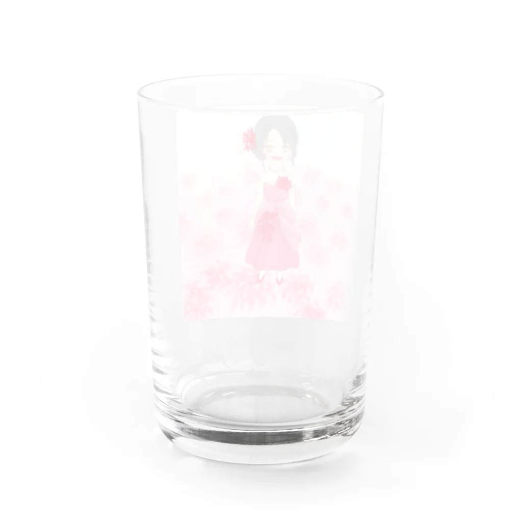 ラッキーチャームの曼珠沙華の妖精 Water Glass :back