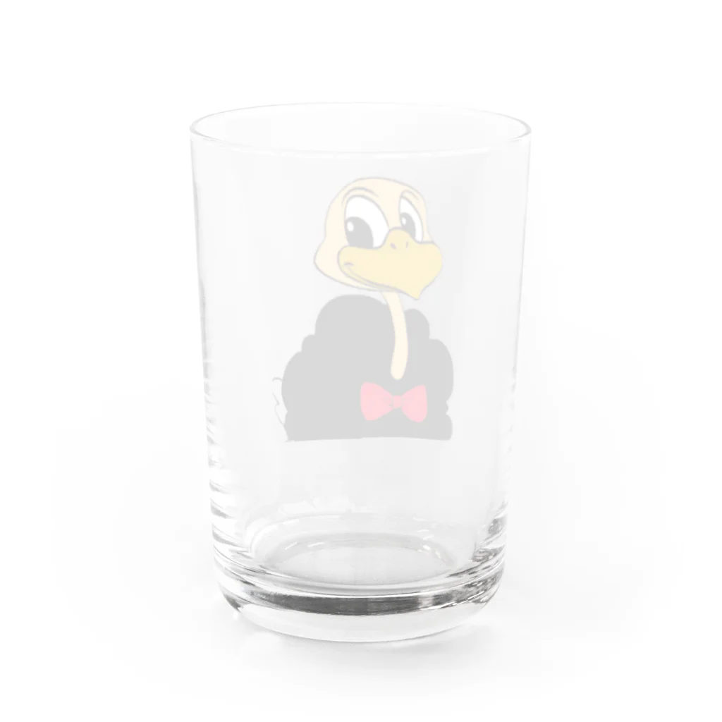 ダチョウ商店のダチョウ君 Water Glass :back