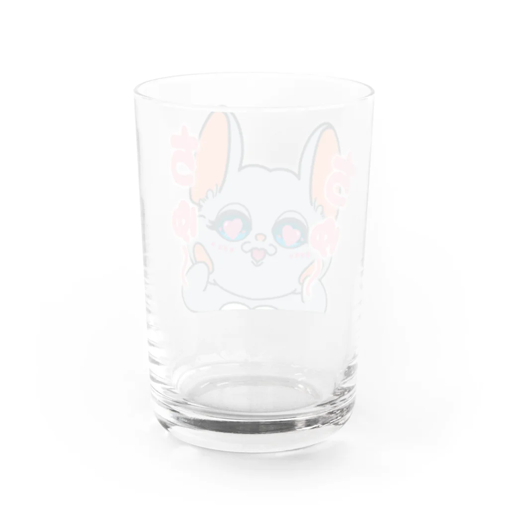 Chinchilla’ｓ（ちんちら～ず）のちゅ～ちゅ～マーニー Water Glass :back