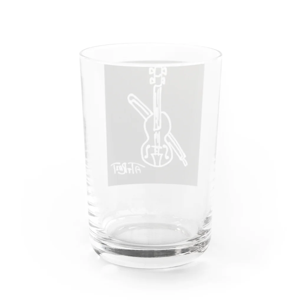 音楽とゆるキャラのバイオリン Water Glass :back