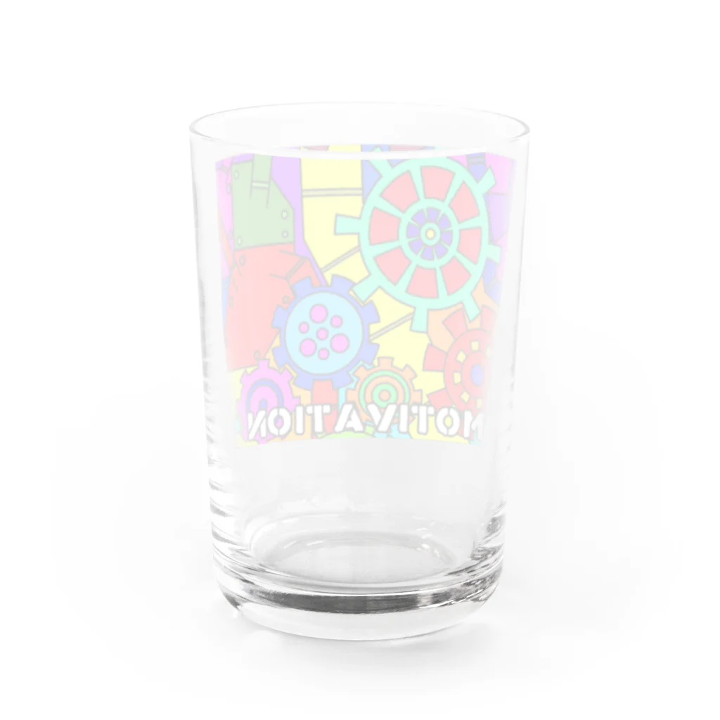 colorfunnyのMOTIVATION Water Glass :back