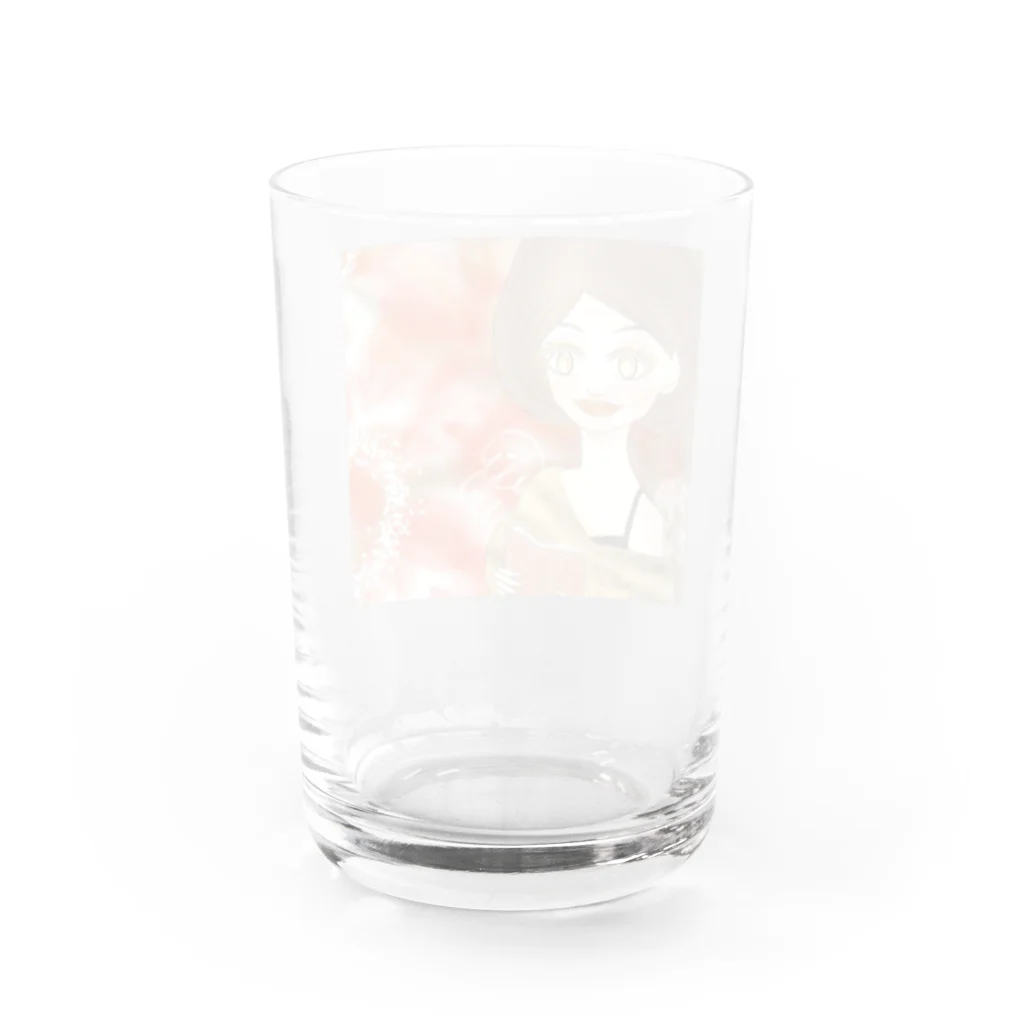 ラッキーチャームのコーヒーの妖精 Water Glass :back