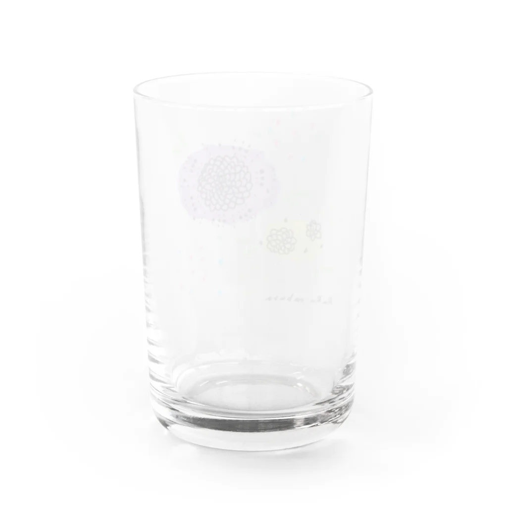 rururaburaの落書きのお花 Water Glass :back