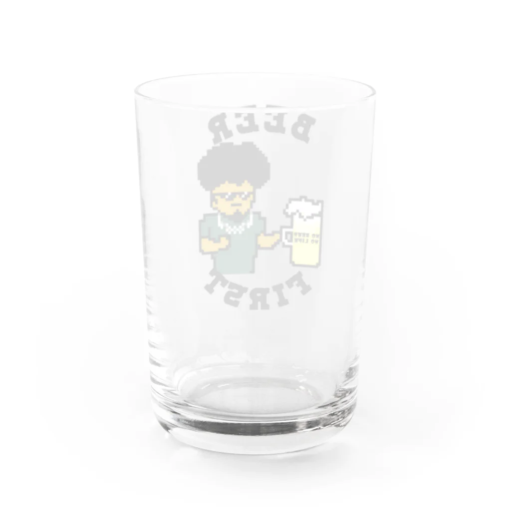 ヒロシオーバーダイブの頼れる兄貴はだいたいビール好き Water Glass :back