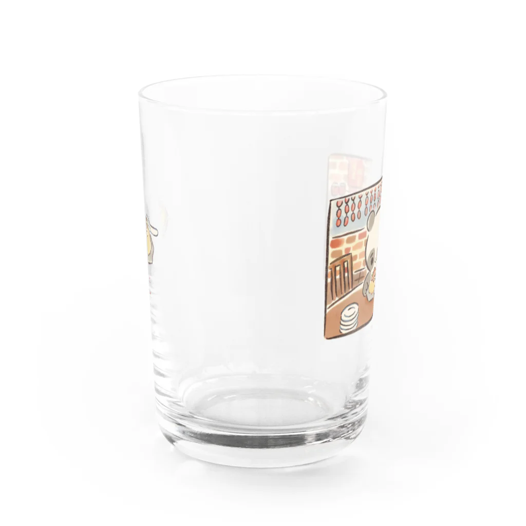 ほしくずshopの陰陽パンダちゃん Water Glass :back