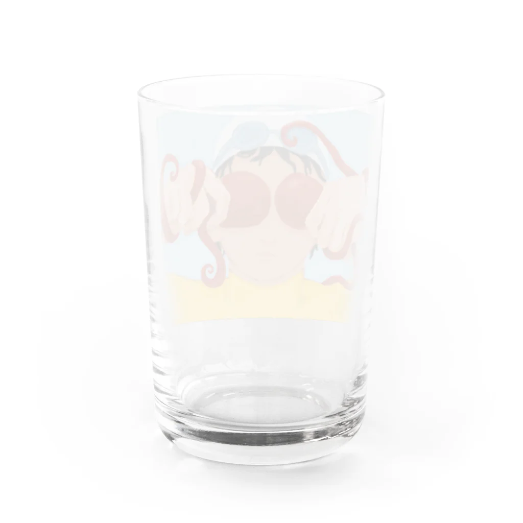 そぼろめのたこ Water Glass :back