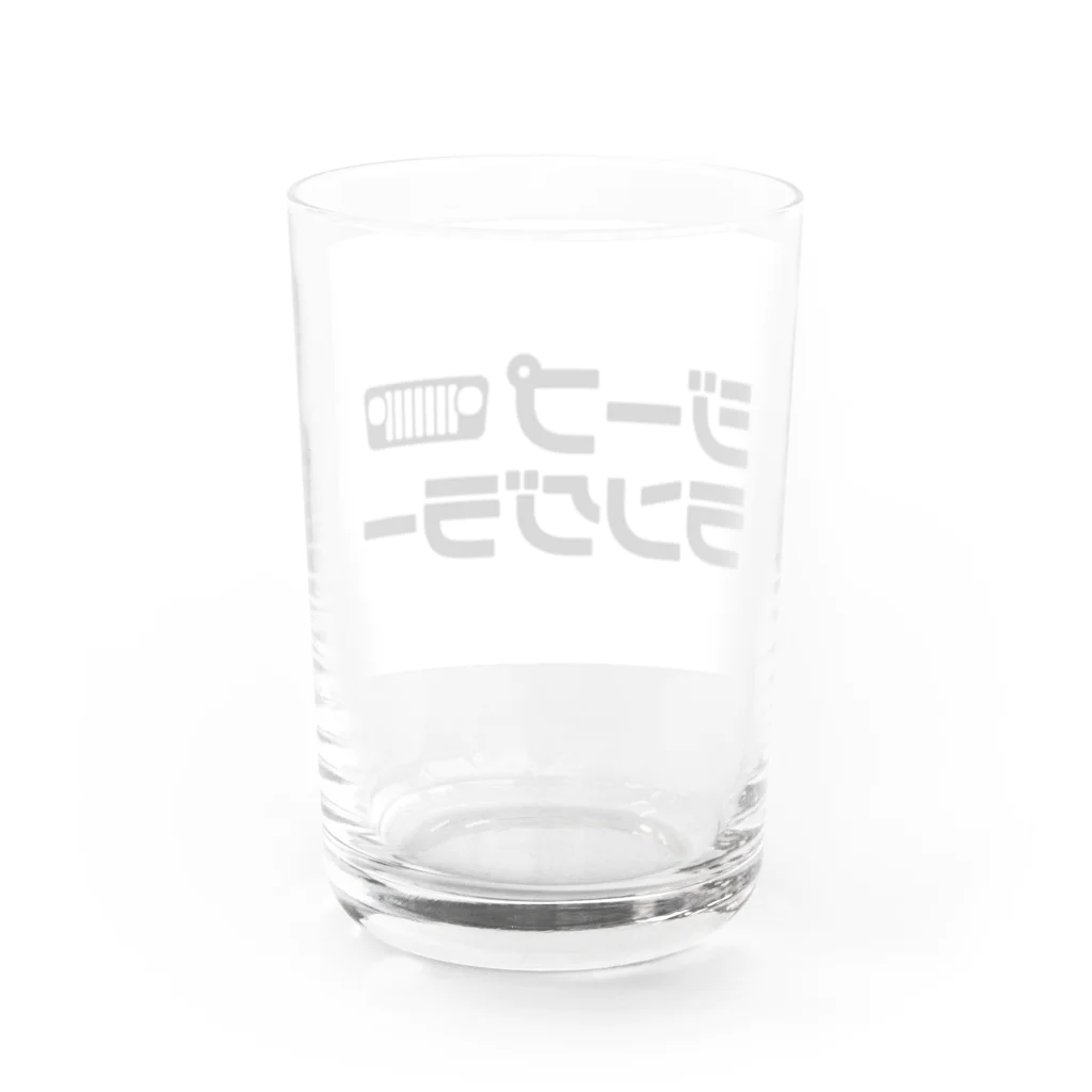 AI車屋のジープファン Water Glass :back