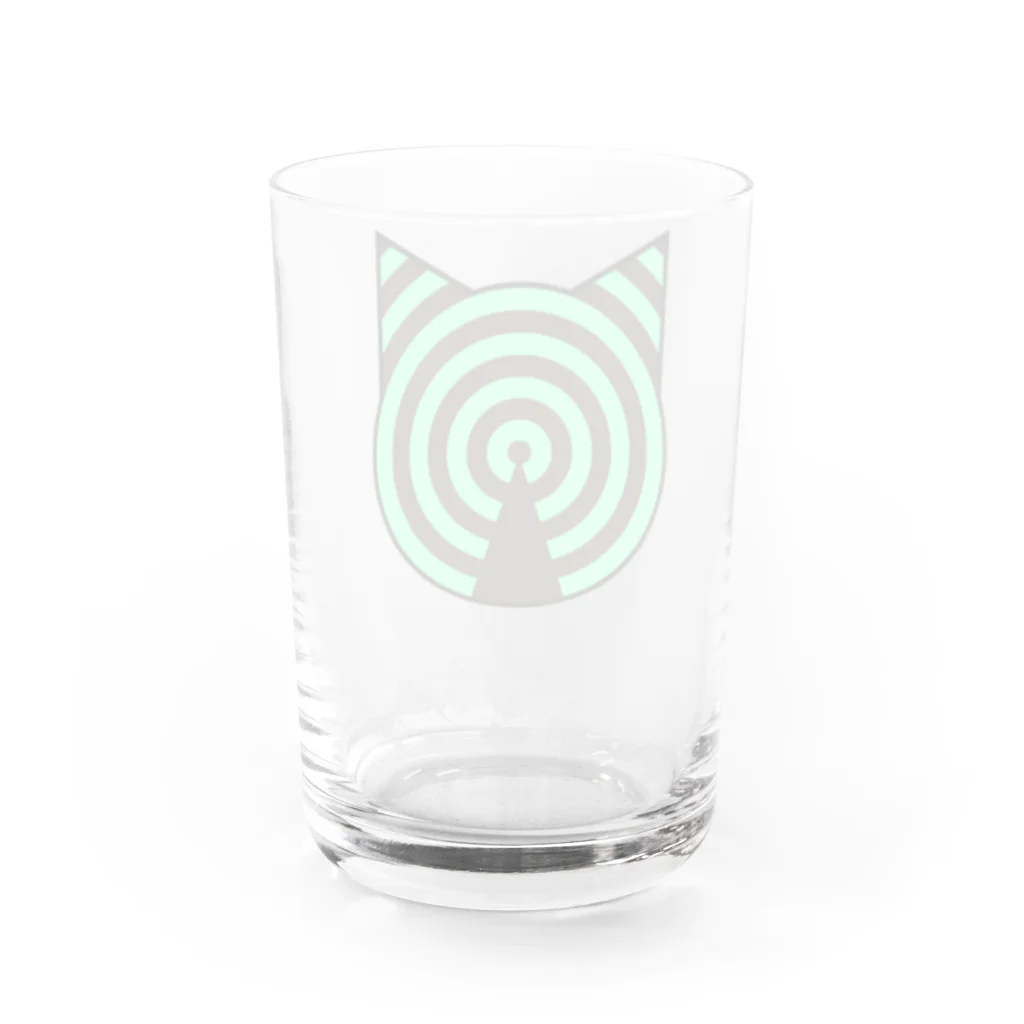 ベンジャミン8のチョコミントの電波 Water Glass :back