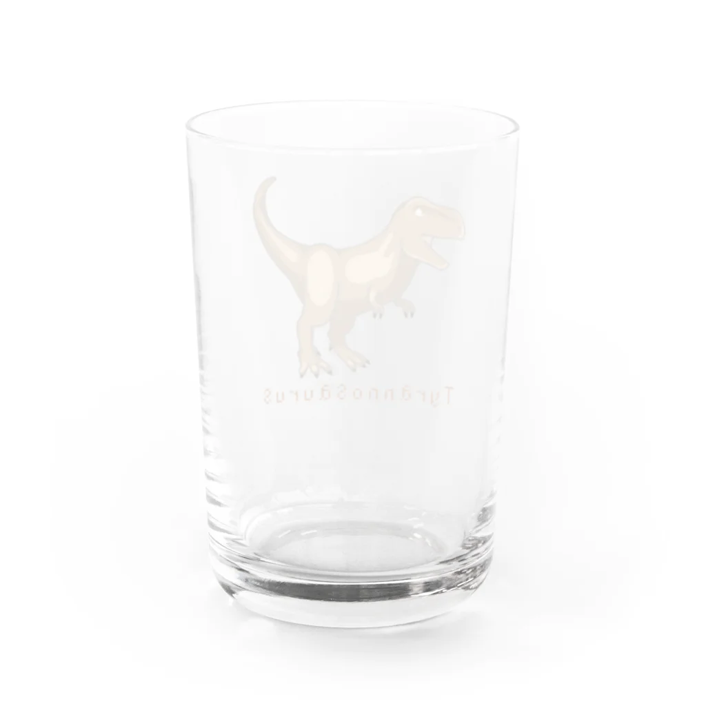 濃口ショウユのティラノサウルス🦖 Water Glass :back