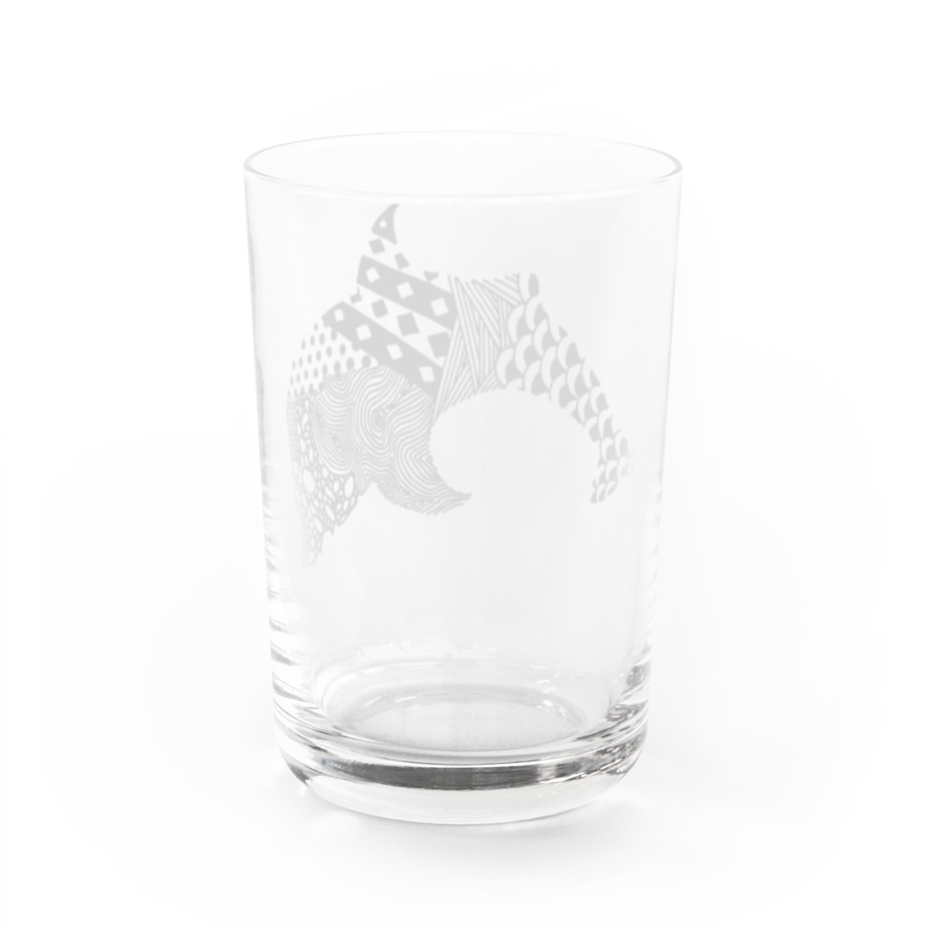 新谷べにのジンベイザメ Water Glass :back