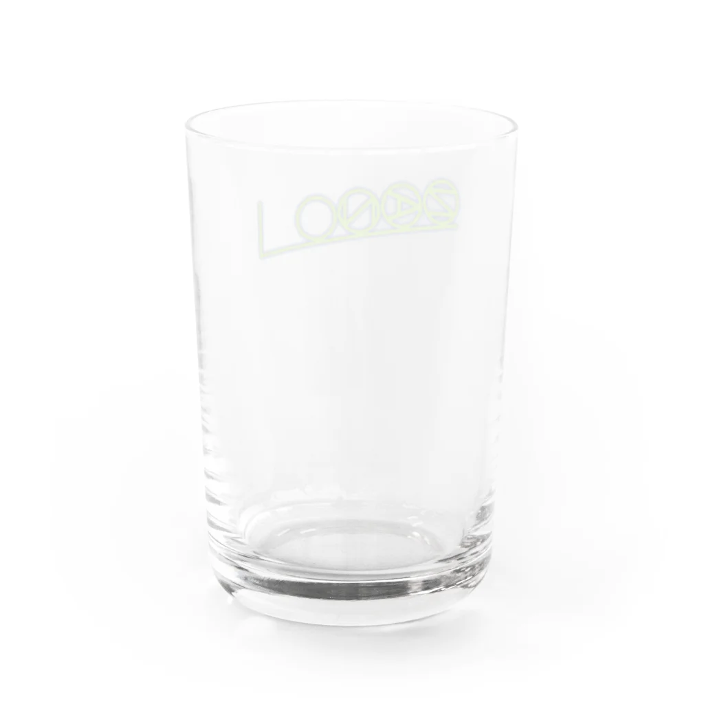 さおりんの謎ショップの謎ロゴ2022秋（濃色用） Water Glass :back