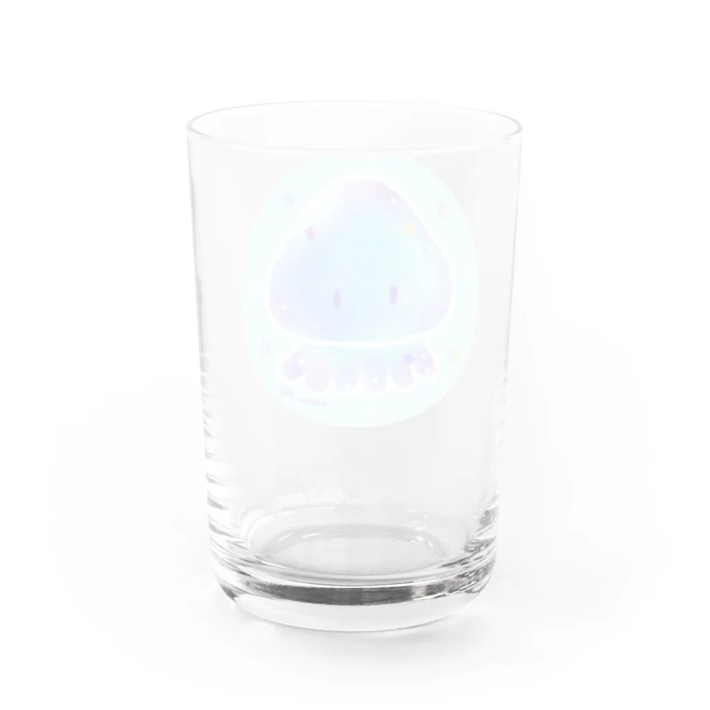 前田悠花｜イラストレーターの★くらげ★ Water Glass :back