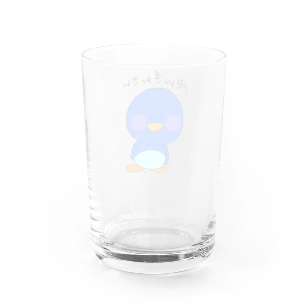 ステボシ みっちょん。のぺんぎんさん Water Glass :back