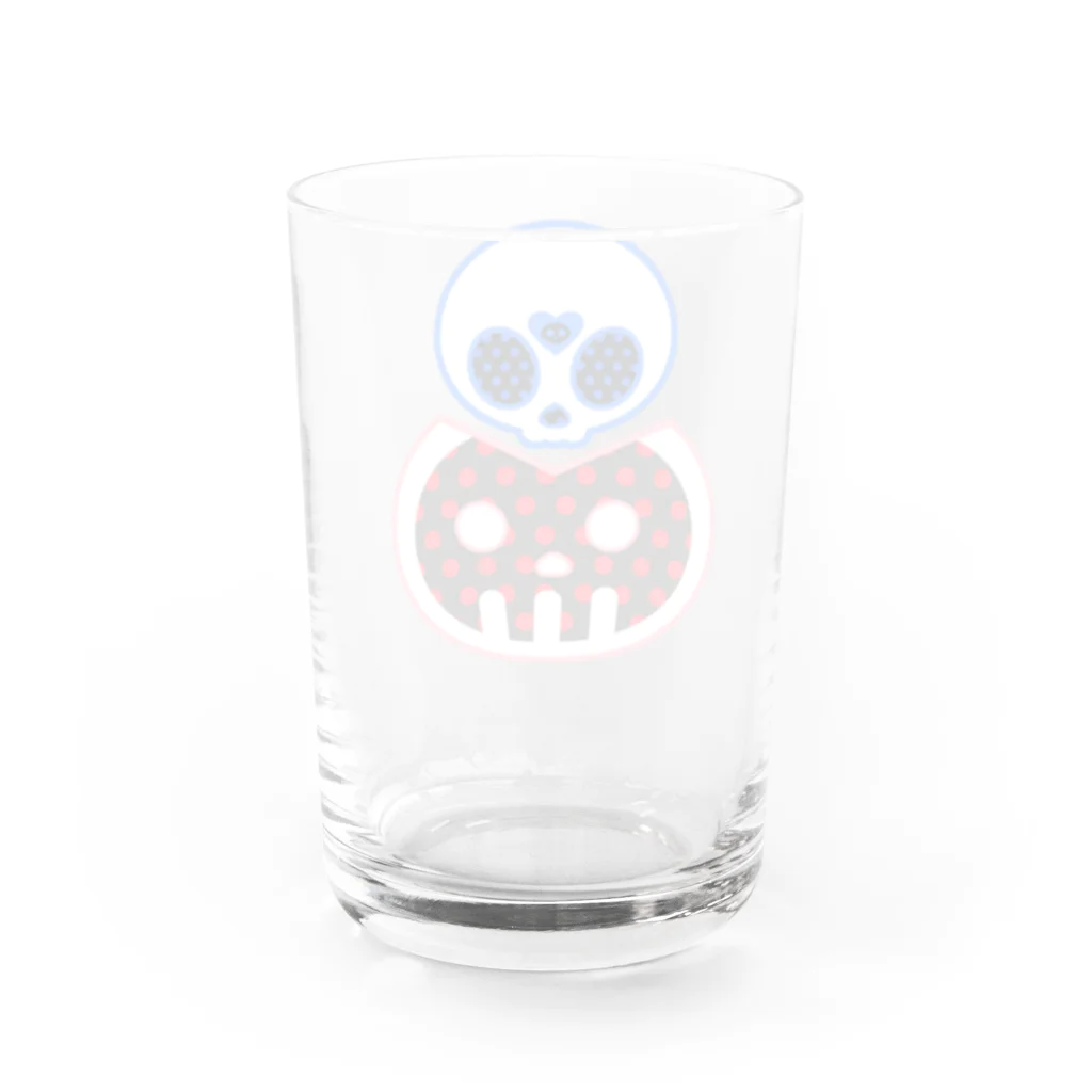 Ａ’ｚｗｏｒｋＳのどくろくんとどくろちゃん Water Glass :back