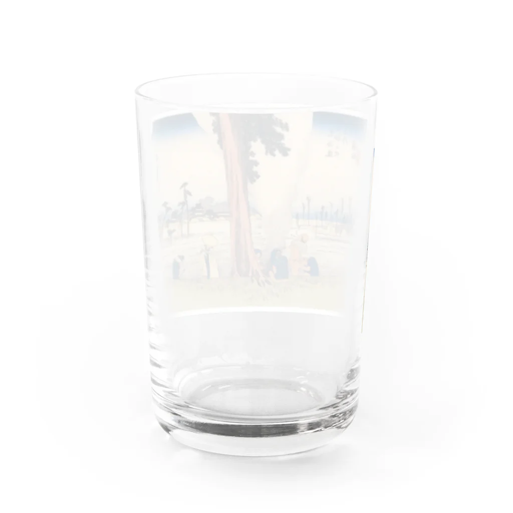 寿めでたや(ukiyoe)の広重_東海道五拾三次　濱松 冬枯ノ図 Water Glass :back