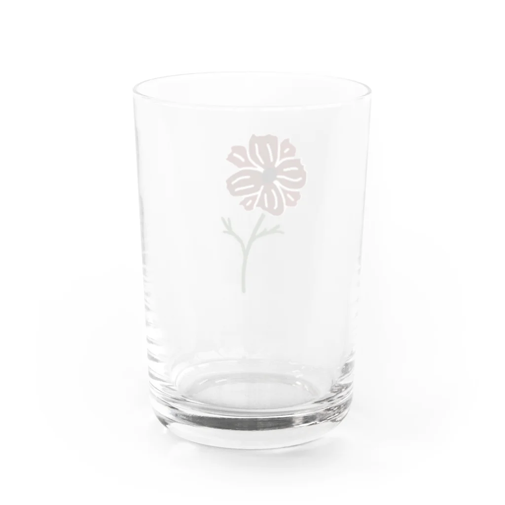 flower-flowersのflower G-3 Water Glass :back