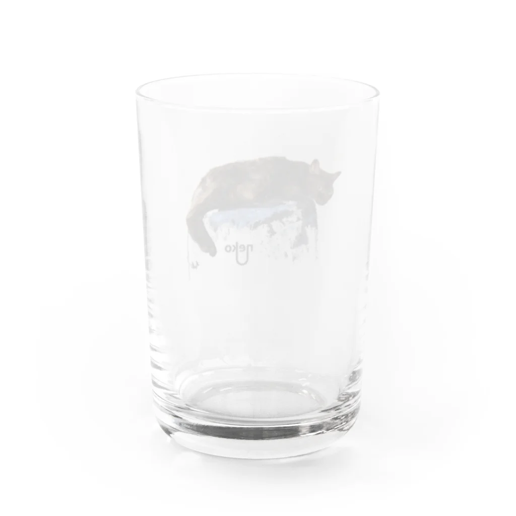 You and me !のあくびちゃん Water Glass :back