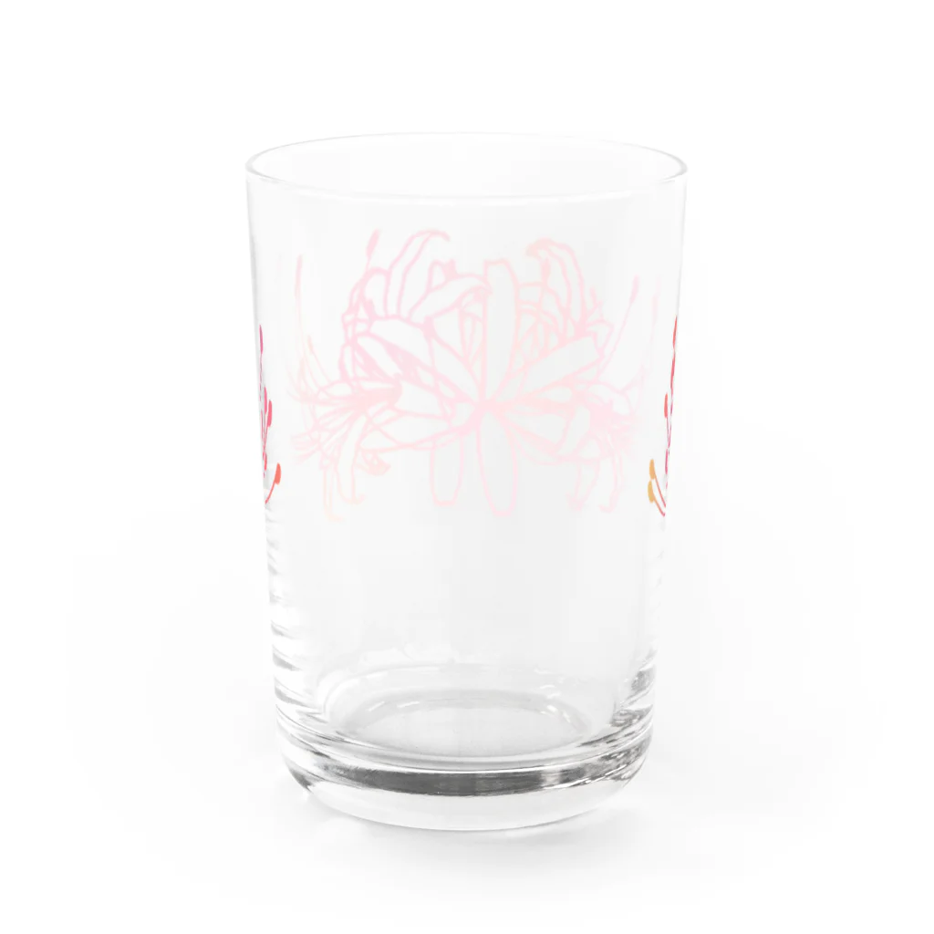 綾錦工房 りこりすの曼珠沙華 【黄昏】 Water Glass :back