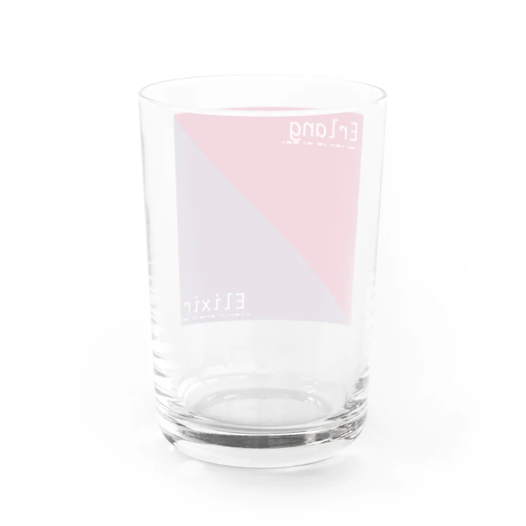Erlang and Elixir shop by KRPEOのErlang and Elixir Water Glass :back