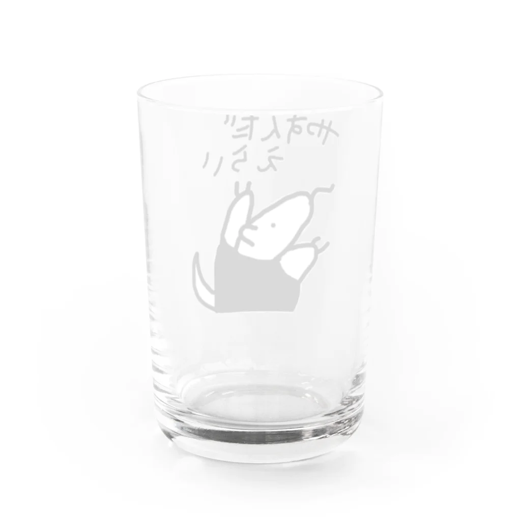 ミナミコアリクイ【のの】のやすんだえらい【ミナミコアリクイ】 Water Glass :back