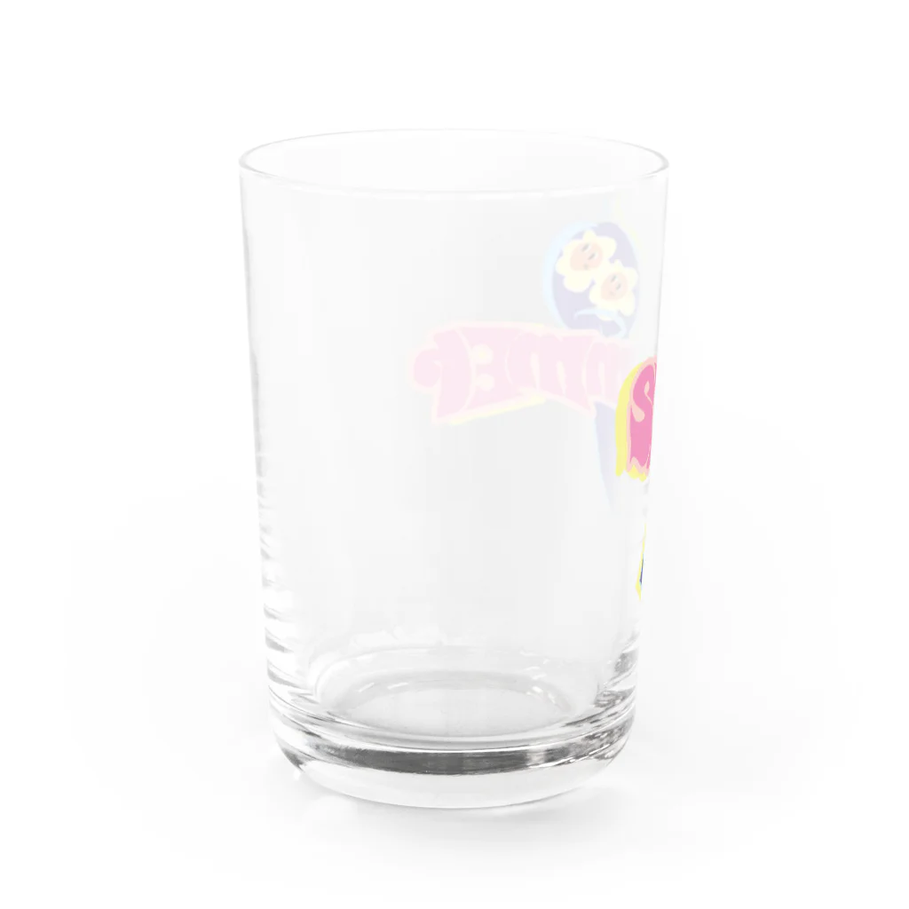 luckyのsummer FIOWER Water Glass :back