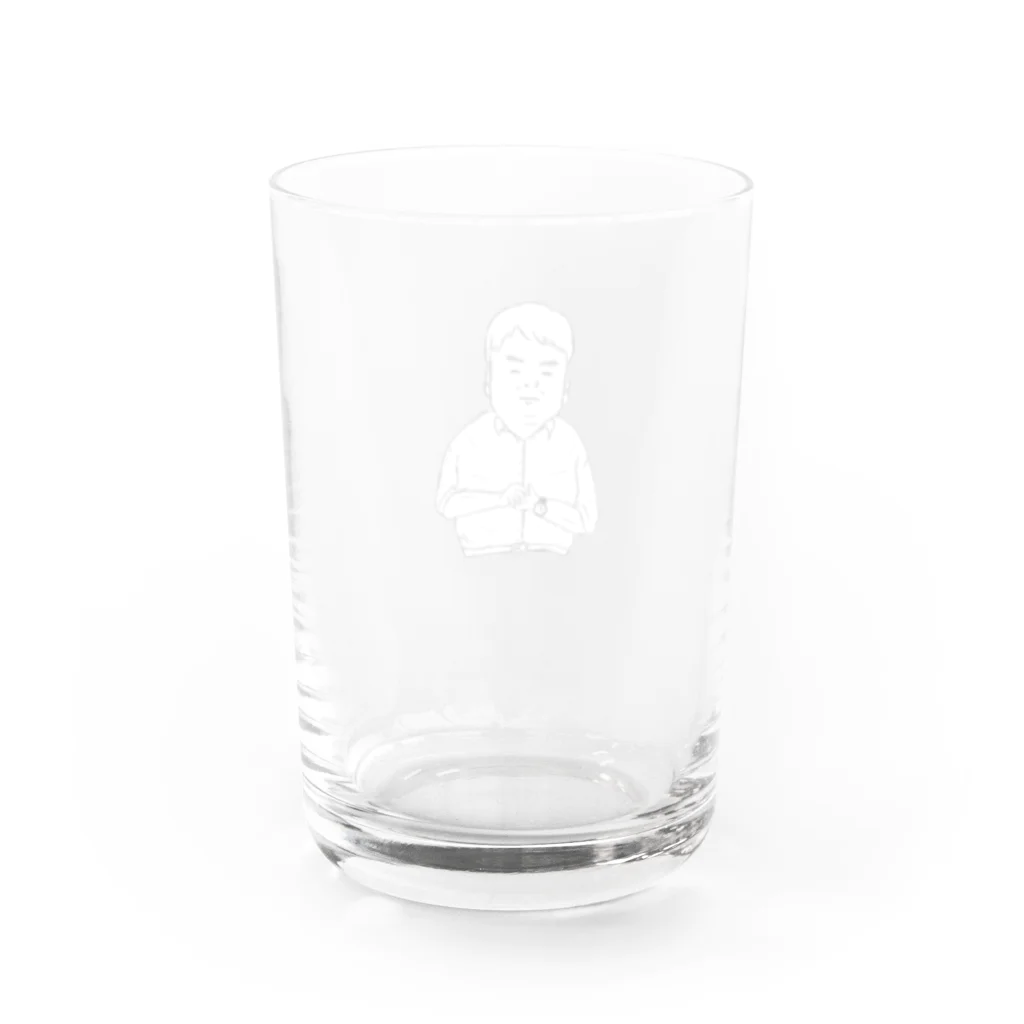 greenpieのオジサン Water Glass :back