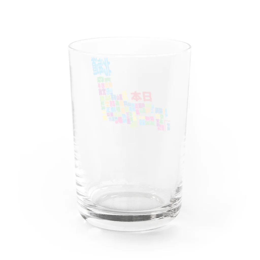 フォーヴァの日本地図ー漢字タイプー Water Glass :back