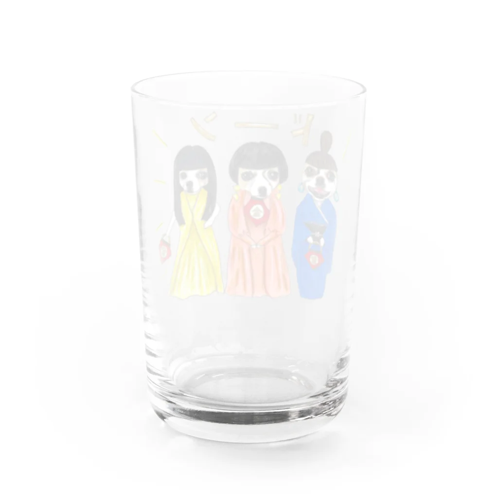 妄想イラスト部のイヴちゃんルクちゃんクゥちゃん Water Glass :back