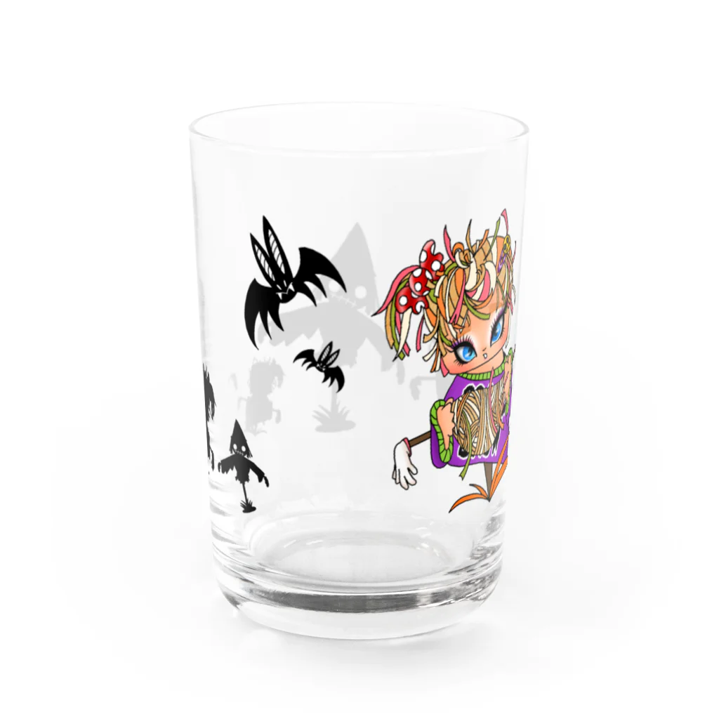 こつめちゃんのおみせのかかしちゃん(スケアクロウ) Water Glass :back