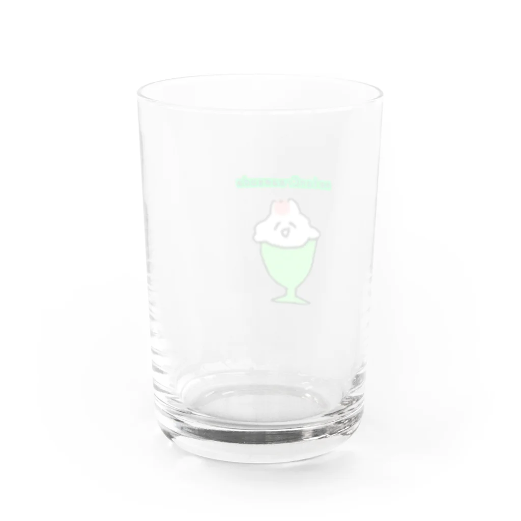 縫央のめろんくりーむそーだ🍒 Water Glass :back