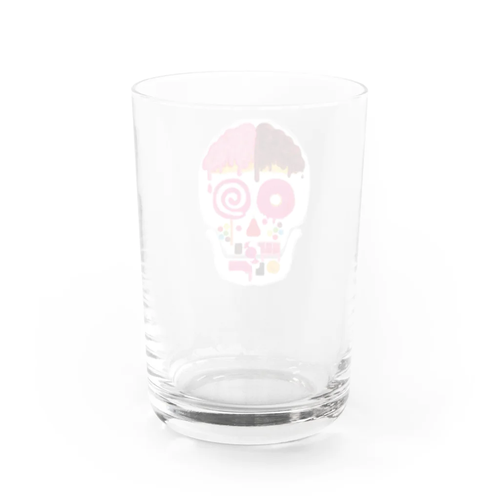 杜の魚の甘落（背景なし） Water Glass :back