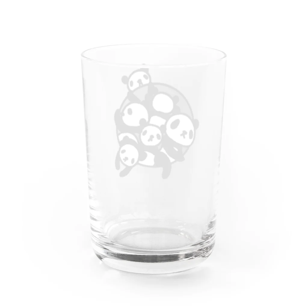 のほほん屋のわちゃわちゃパンダさん Water Glass :back