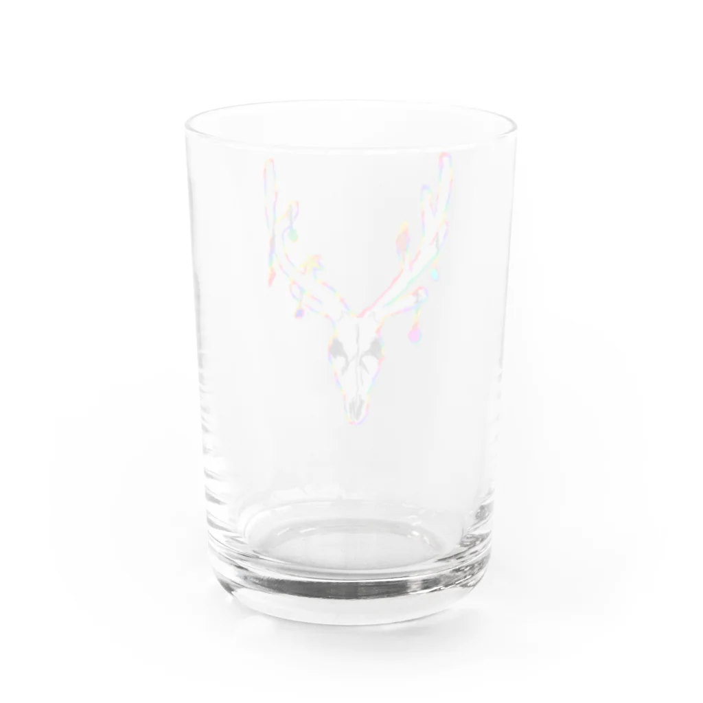 malxileの鹿のクリスマス Water Glass :back