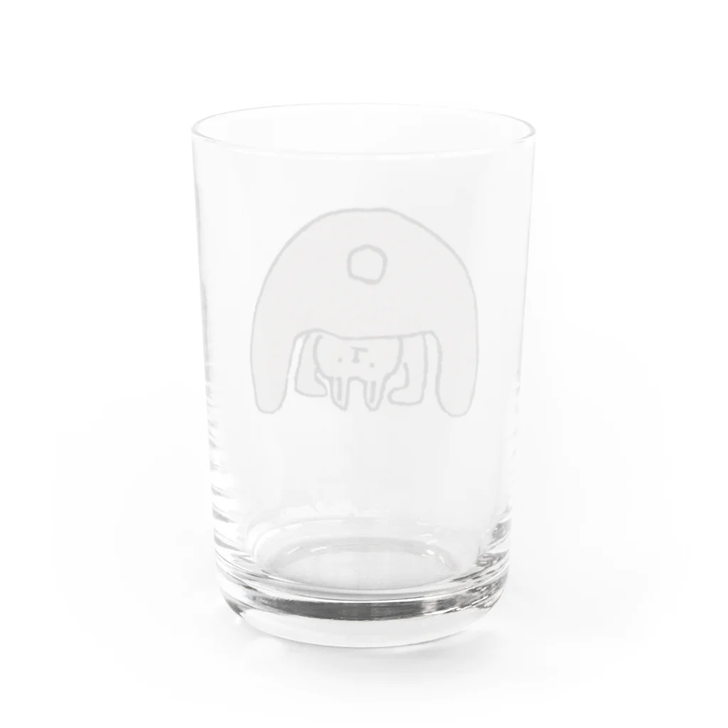 ぱな1号店ののぞきうさぎ Water Glass :back