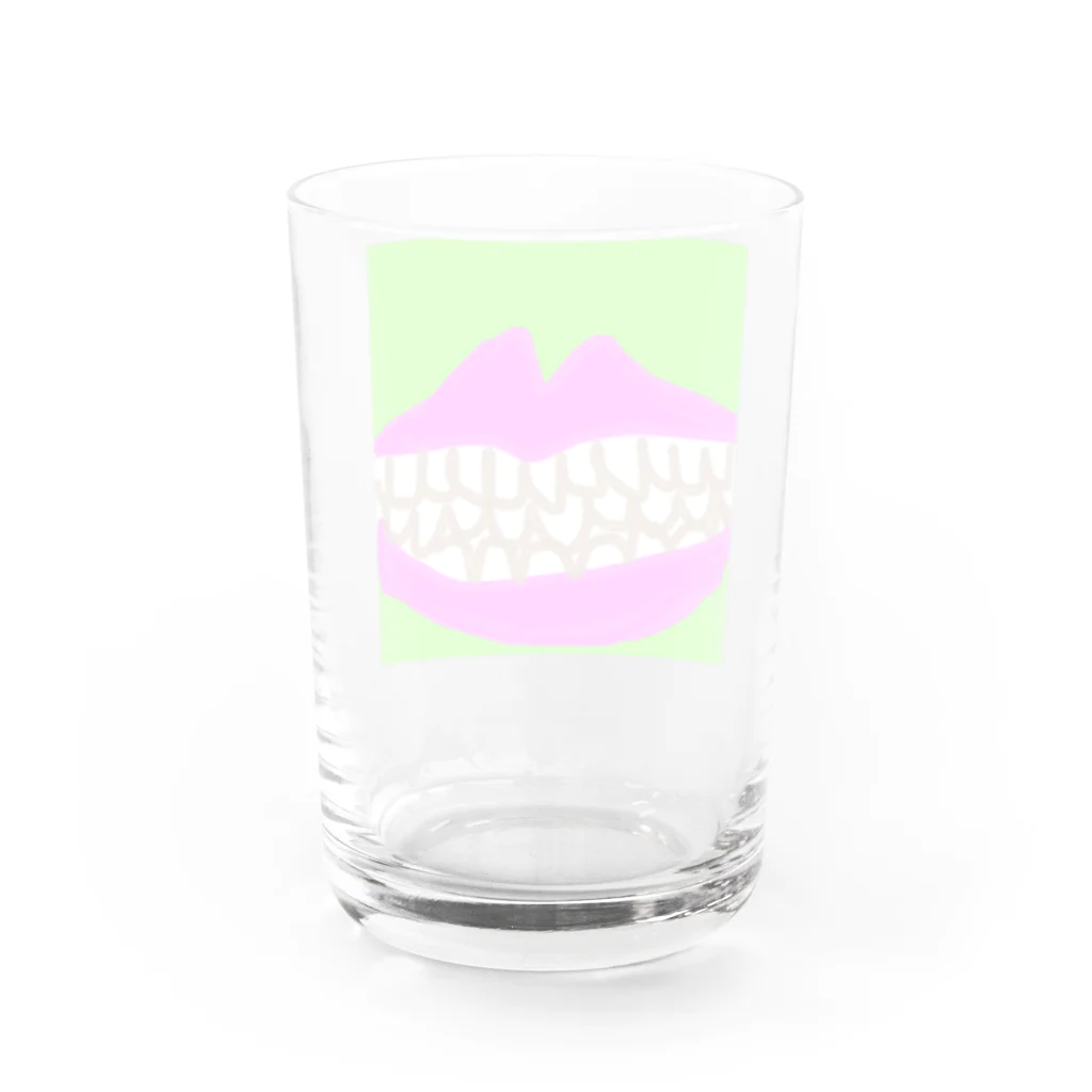 eiga_boysのHave a lot of teeth Water Glass :back