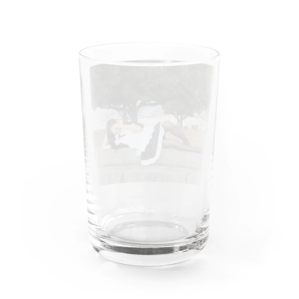 ねこねこまうまうのだらだらメイド Water Glass :back