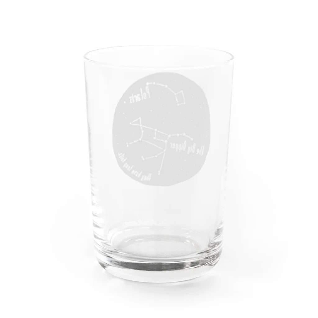 たんしお雑貨店のおおぐまとこぐまのプラネタリウム Water Glass :back