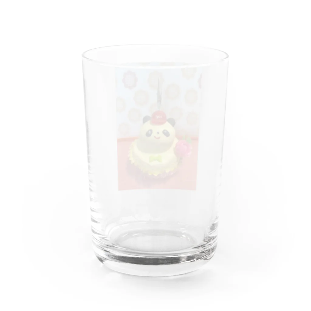 てんとうむしのくつしたのパンダケーキ Water Glass :back