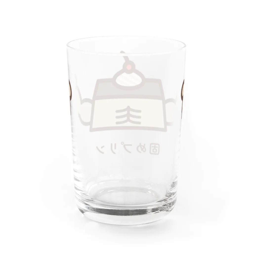 高堂玲/イラストの方の固めプリン Water Glass :back