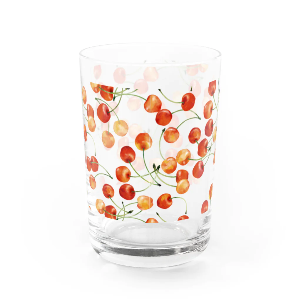 Miho MATSUNO online storeのlovely cherries（clear type） グラス反対面