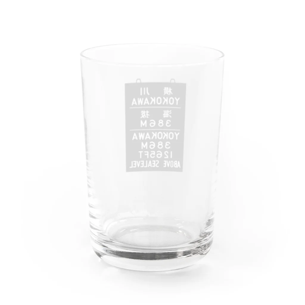 新商品PTオリジナルショップの横川駅　海抜386ｍ Water Glass :back