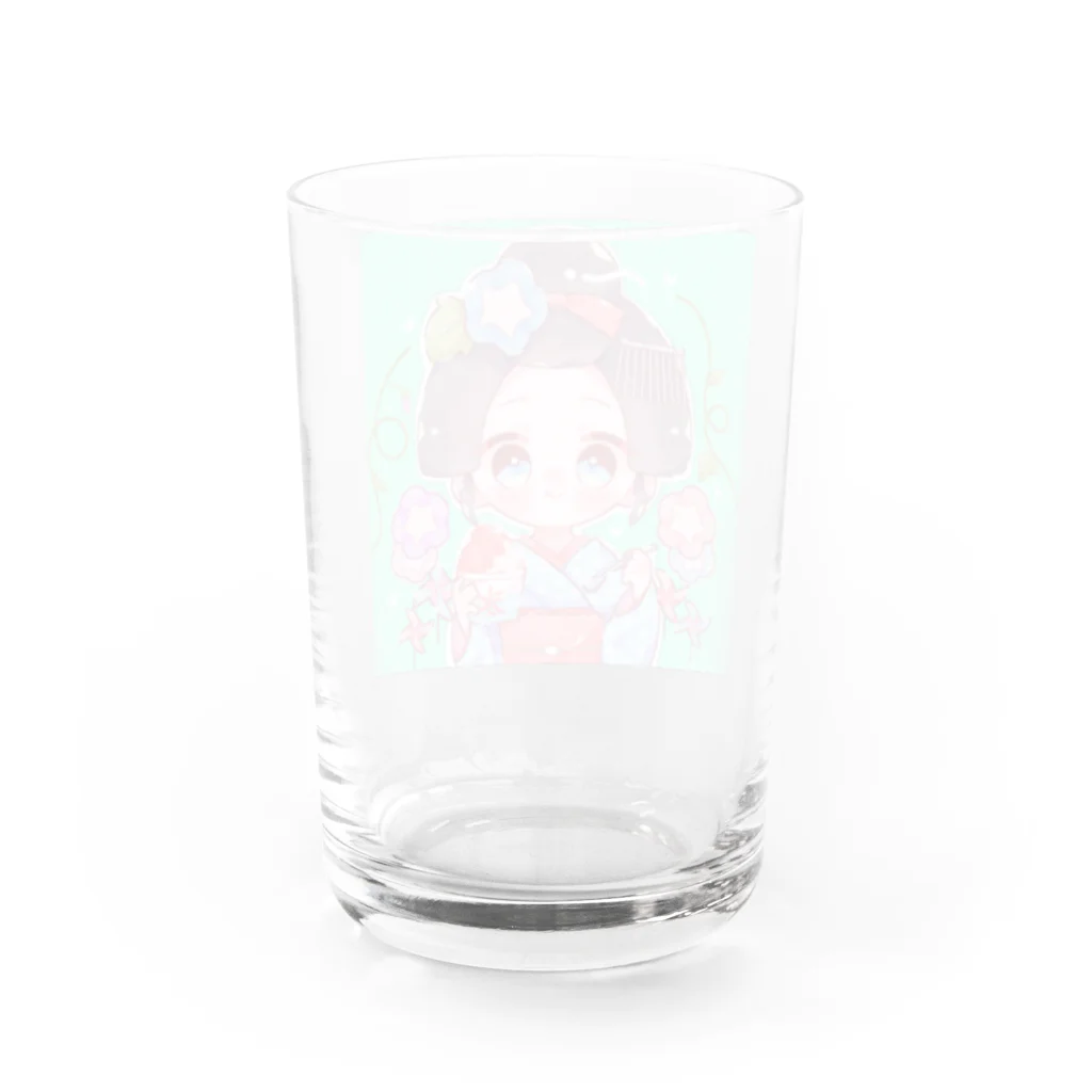 Nest Lab Kyotoの舞妓ちゃん　夏 Water Glass :back