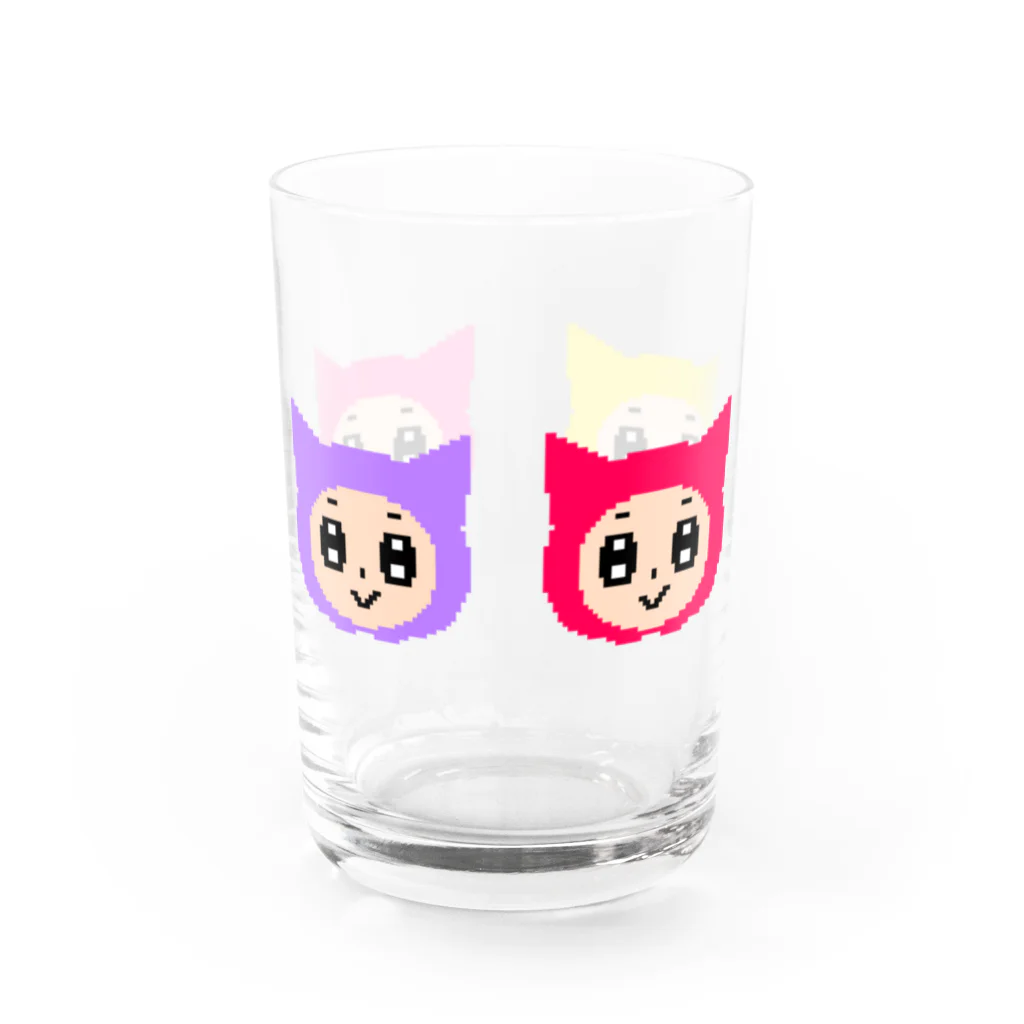 音口あいの音楽研究所のドット絵いもにゃん Water Glass :back